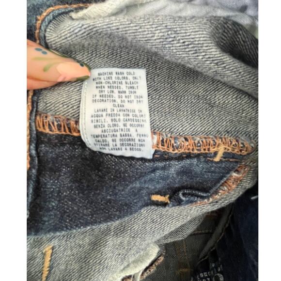 Vintage 90's Guess retro Dark Denim Jeans Size 30 - Picture 9 of 9